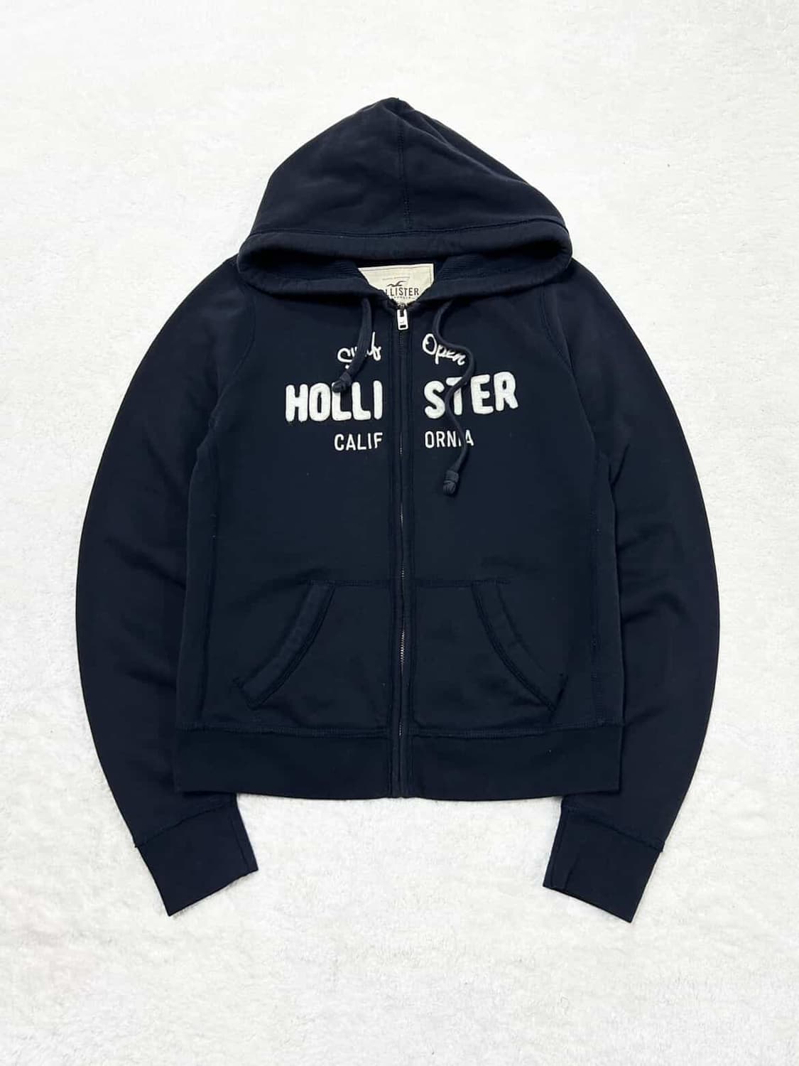 홀리스터 빅로고 다크네이비 후드집업 상품이미지5
