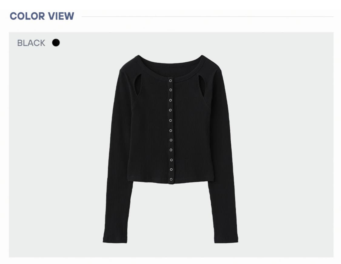 레이몬트 슬릿 골지 크롭가디건 상품이미지1