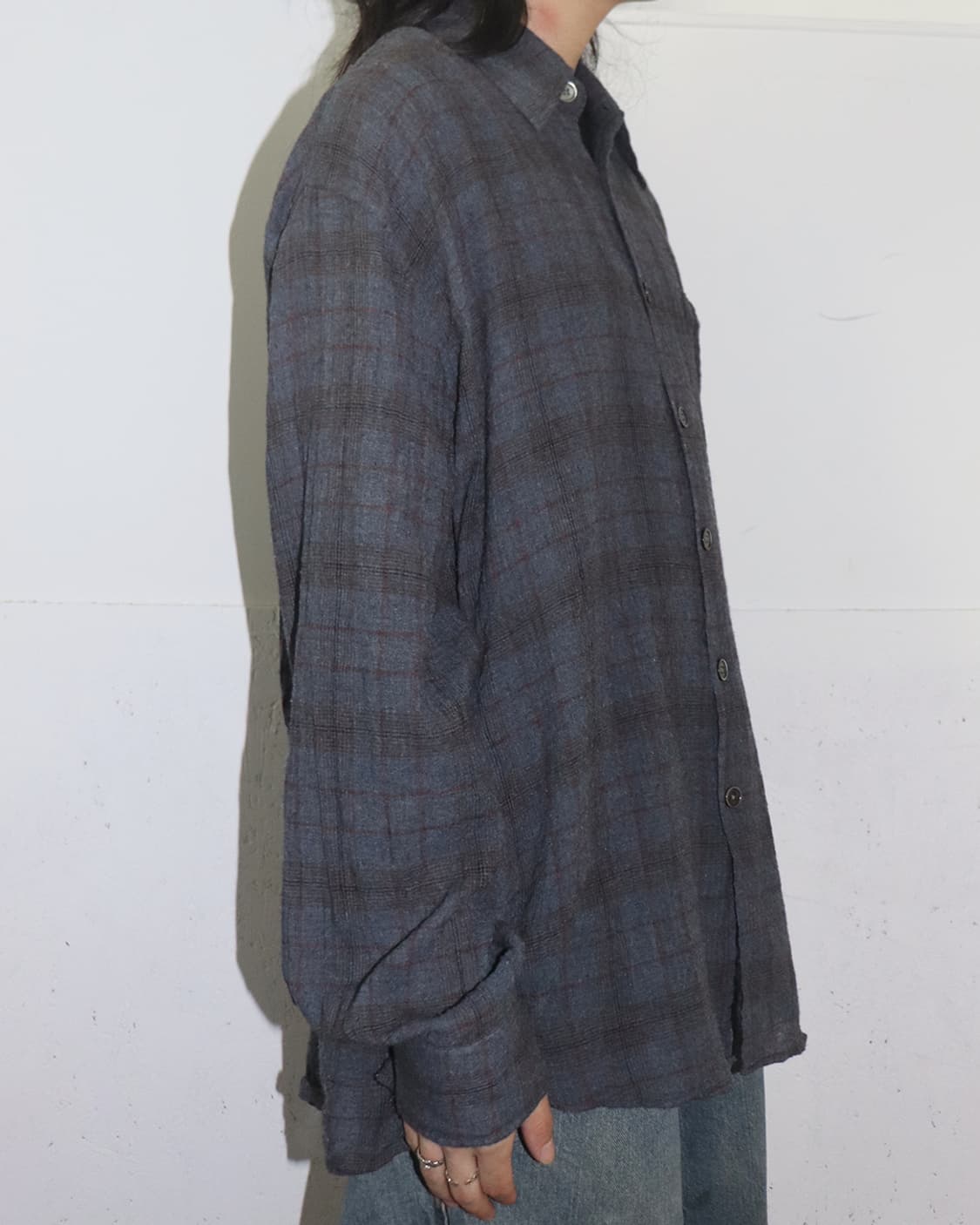 아워레가시 어보브 바자 체크 브리즈 위브 셔츠 상품이미지3