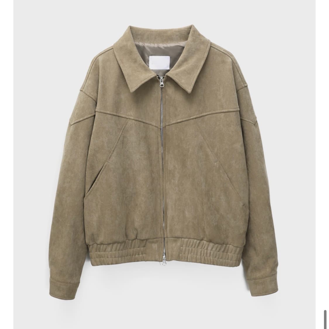 블랙업 큐로이 절개 스웨이드 점퍼 상품이미지2