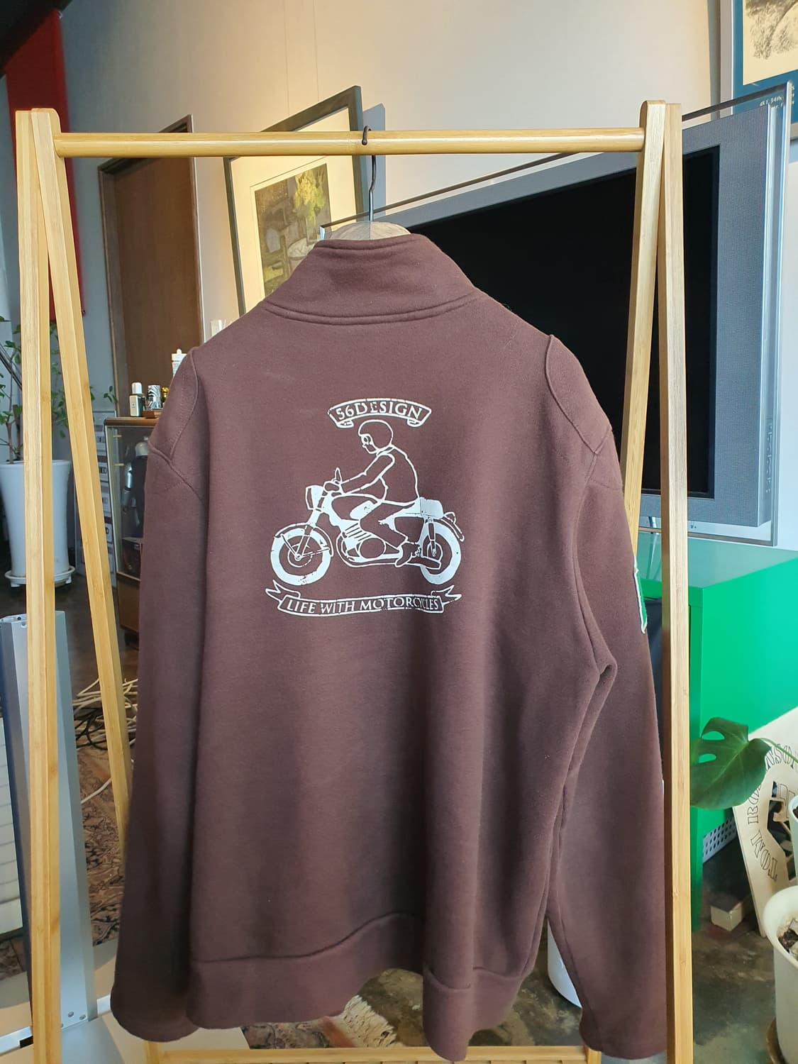 하이드로겐(Hydrogen) x 56desig모터사이클 스웨트 집업 자켓 상품이미지2