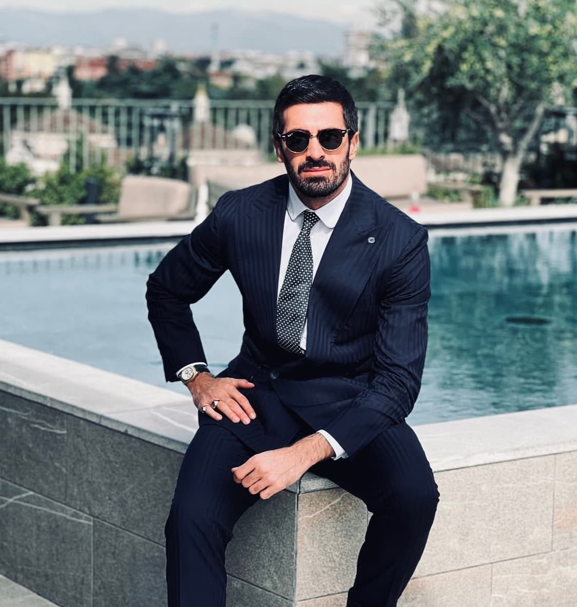 (명작,강추👍)톰포드 프린스웨일 체크 네이비 윈저 수트 상품이미지10