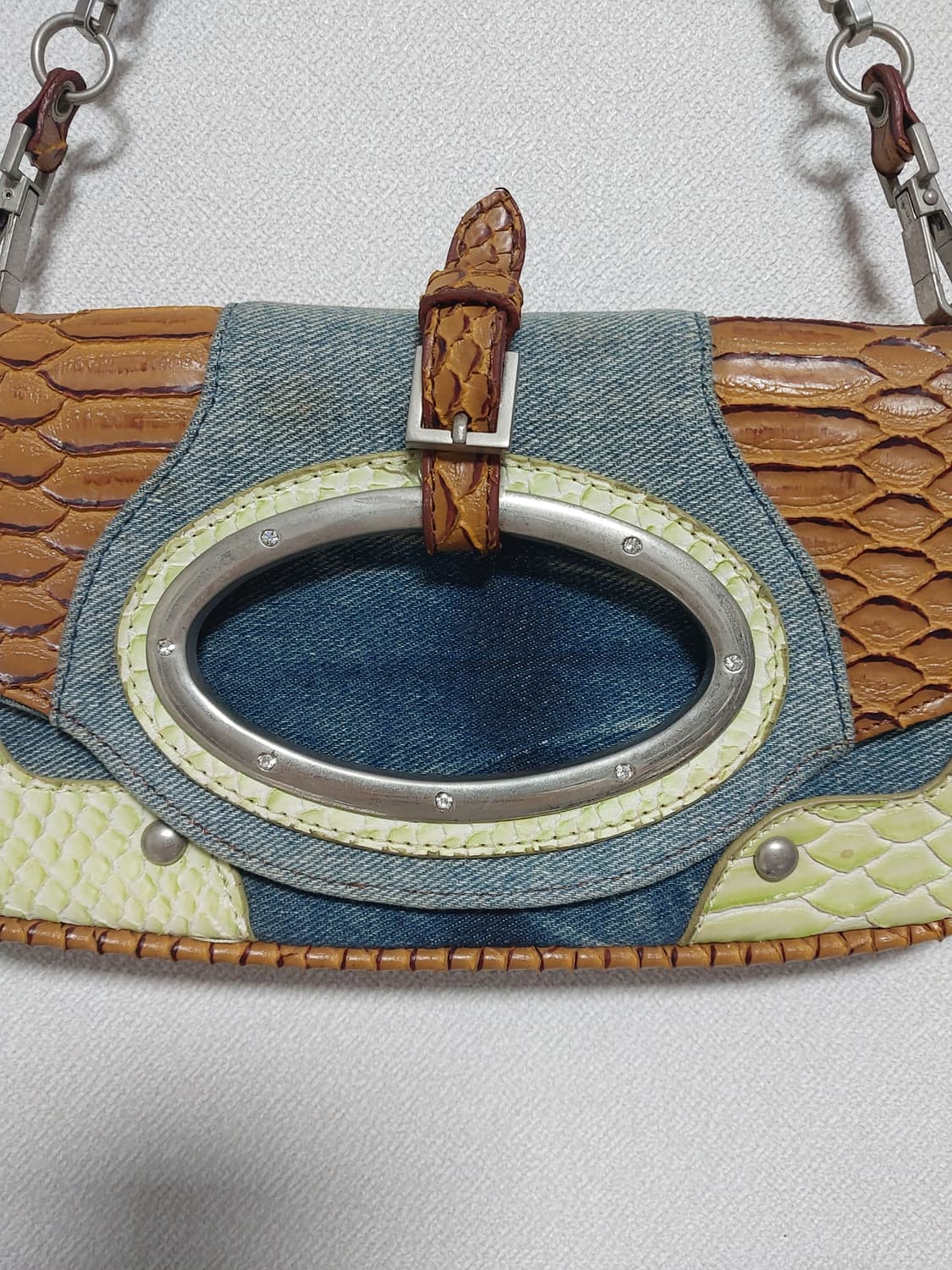 데님 빈티지 미니백 y2k 상품이미지3