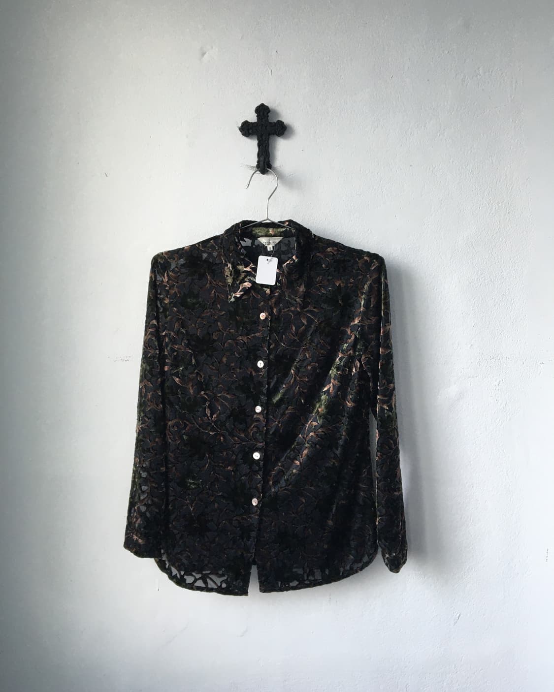 Velvet pattern shirt 상품이미지2