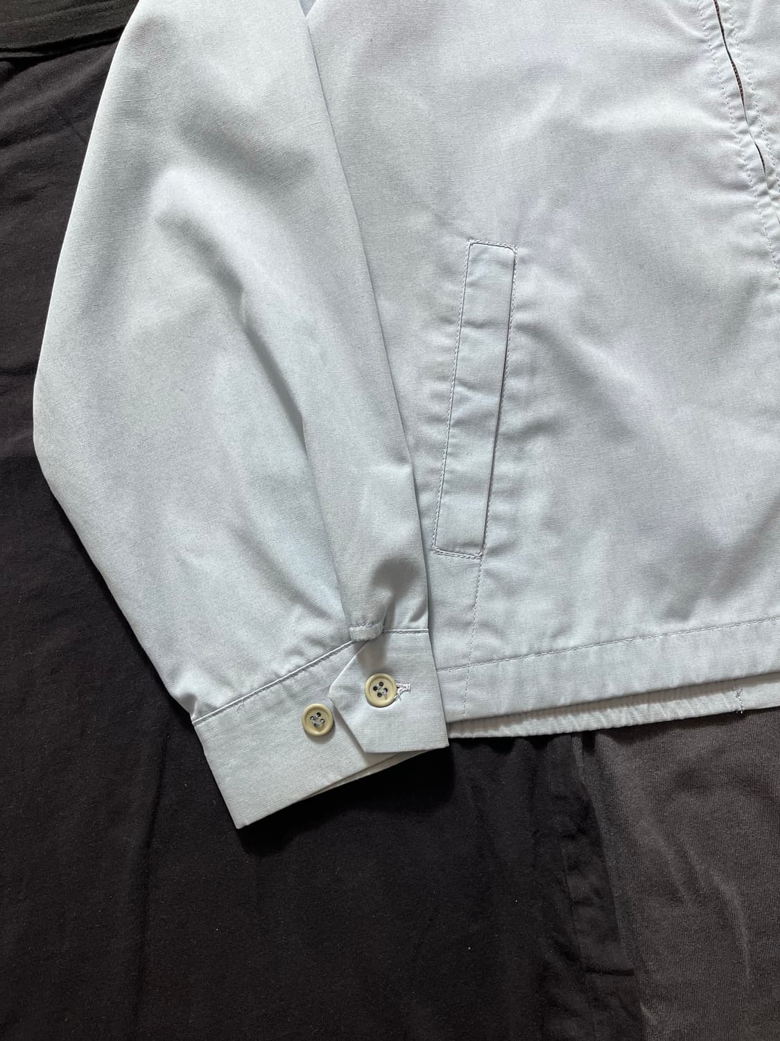 80s 빈티지 런던포그 헤링턴 자켓 스윙탑 블루종 상품이미지7