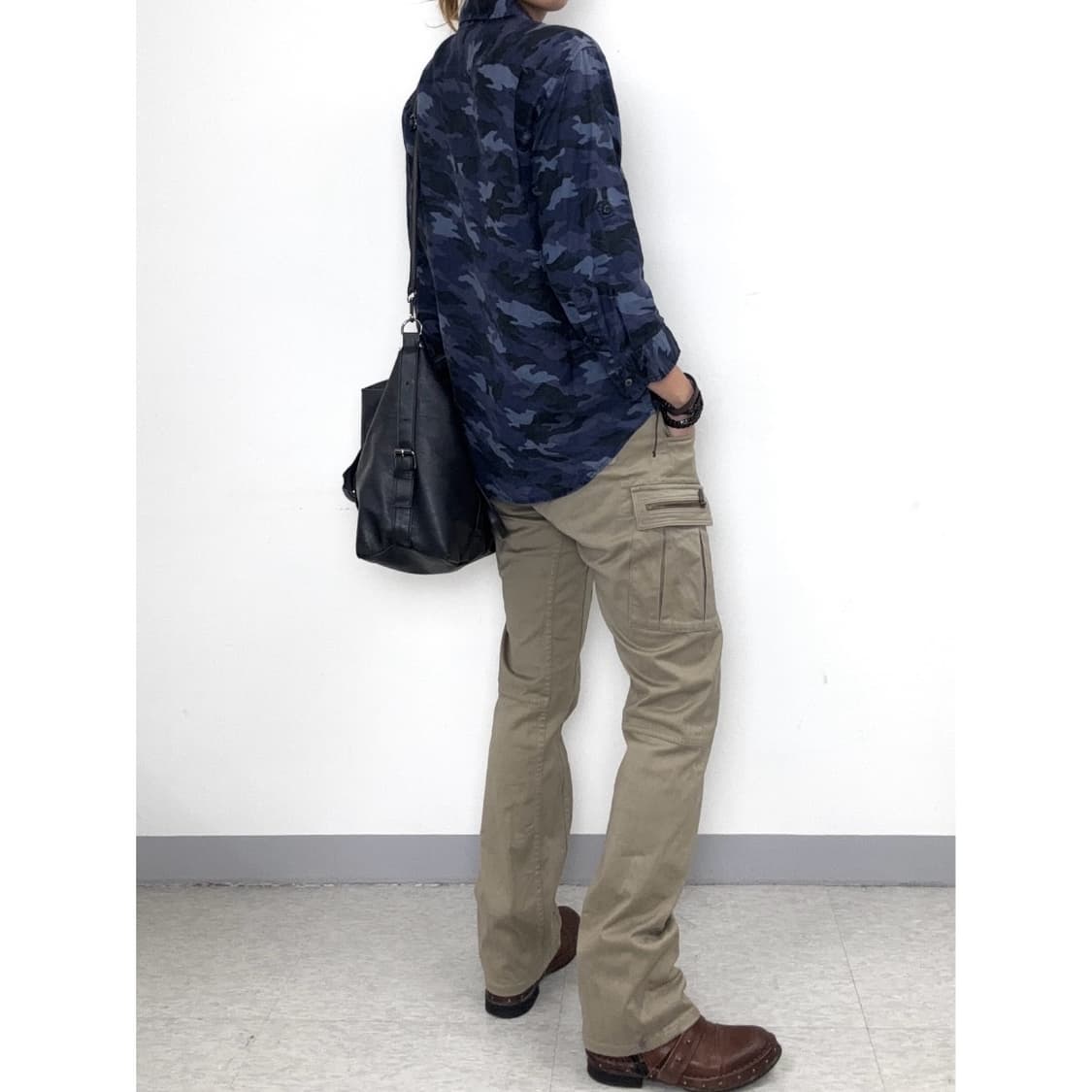 빈티지 카모 셔츠 y2k 상품이미지3