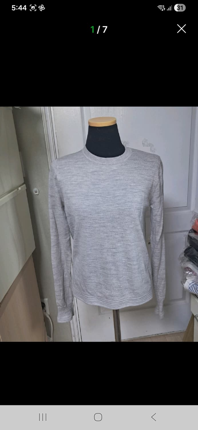 클럽모나코 그레이 봄 니트 55(얇은 울 소재) 상품이미지1