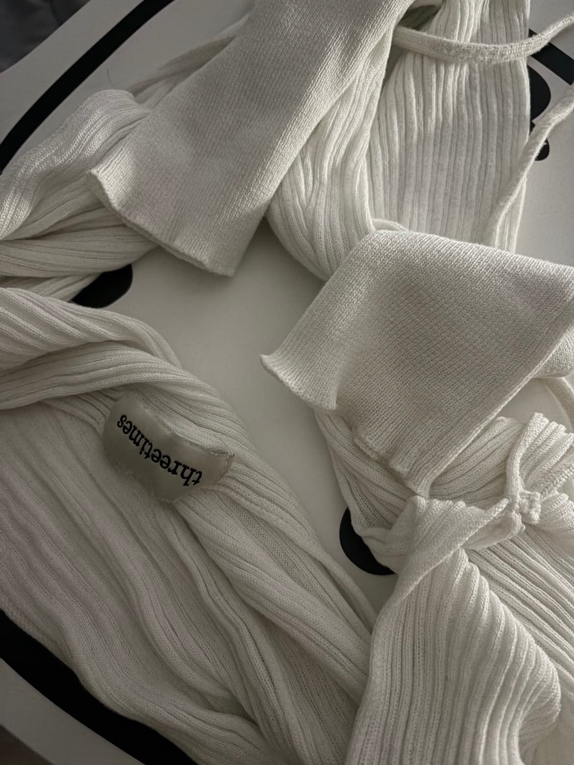 쓰리타임즈 릿 볼레로 화이트 상품이미지2