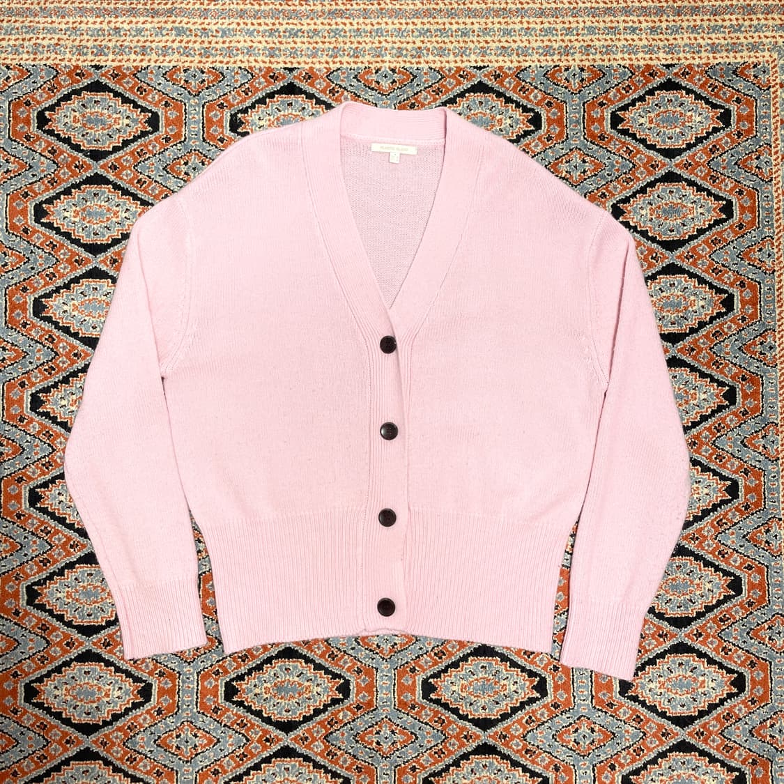 플라스틱아일랜드 핑크 가디건 여성M 상품이미지1