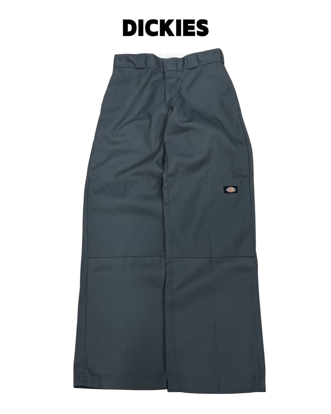 디키즈 더블니 루즈핏 워크팬츠 그레이 상품이미지1