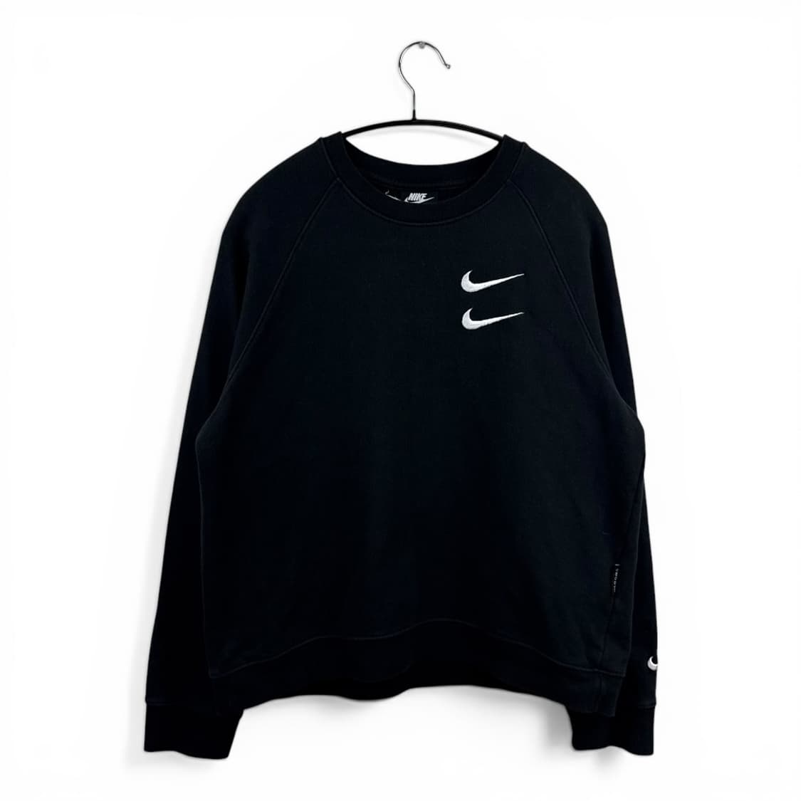 (M) 나이키 더블스우시 맨투맨 블랙 상품이미지1