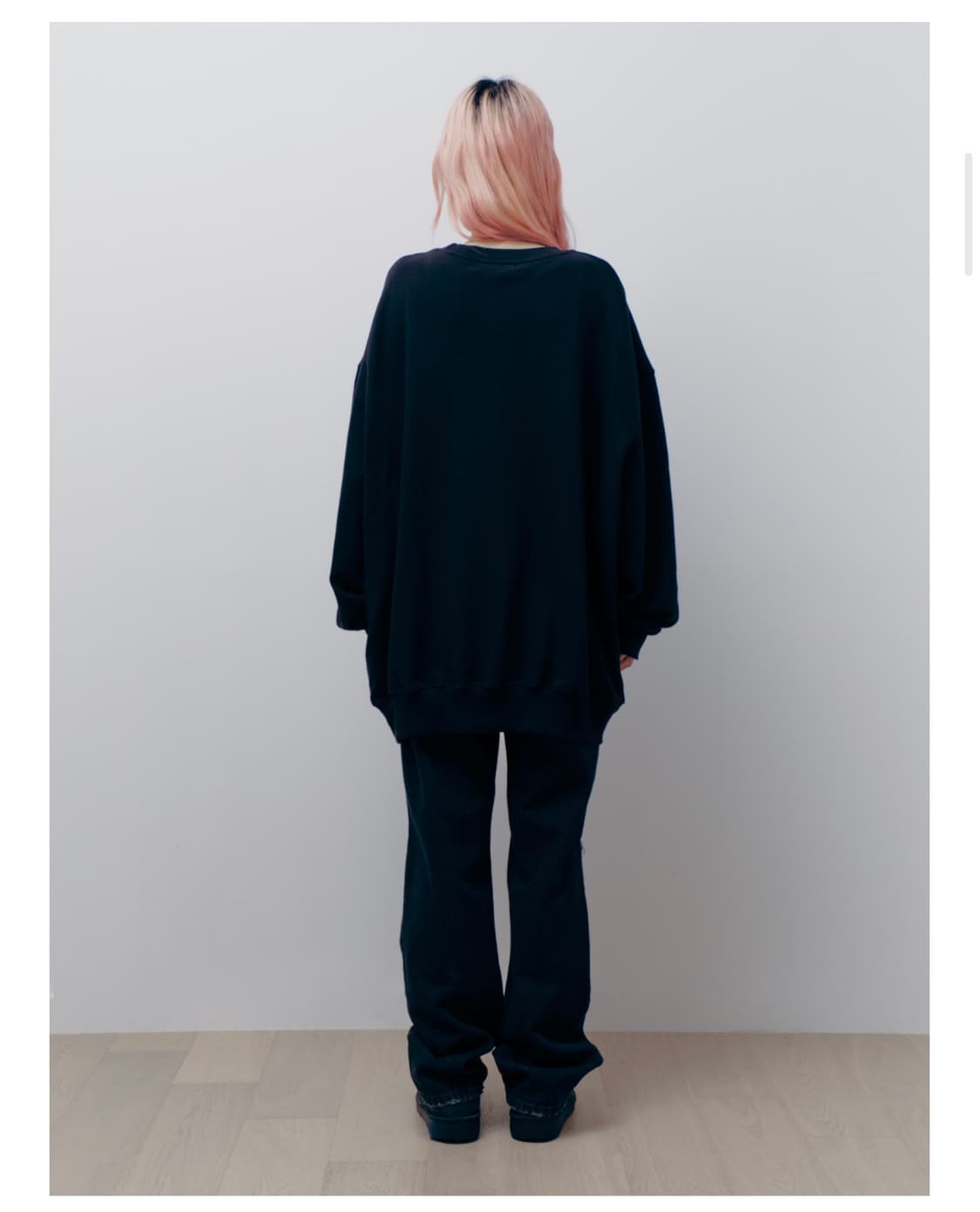 EQL EXCL. OPEN YY SWEATSHIRT, BLACK 상품이미지3