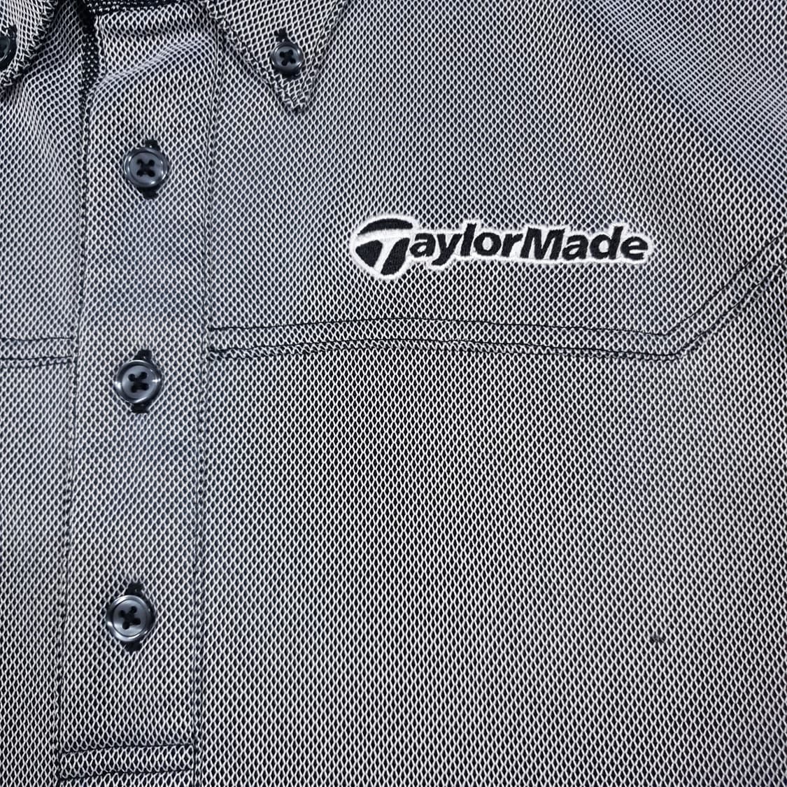 M (95) 테일러메이드 골프 버튼다운 반팔 카라티 폴로 셔츠 그레이 상품이미지5