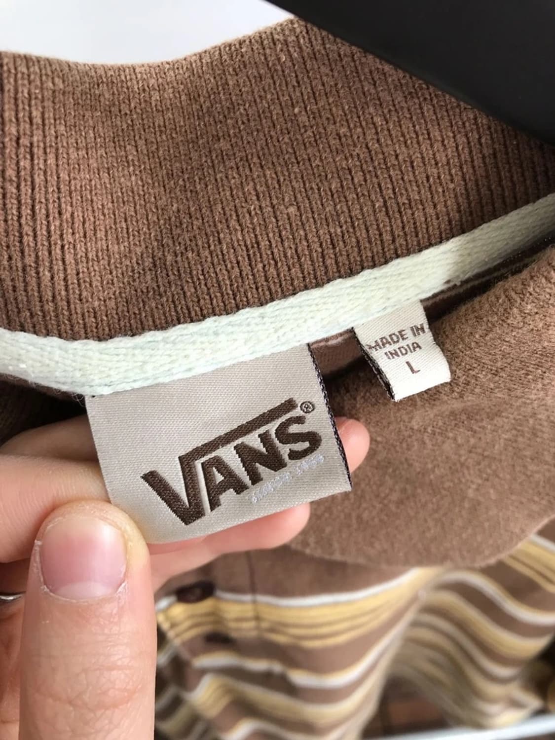 Vans Brown Stripe Polo Shirt 상품이미지6