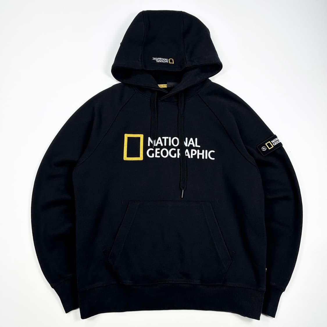 내셔널지오그래픽 와펜 블랙 후드티 (L) 상품이미지2