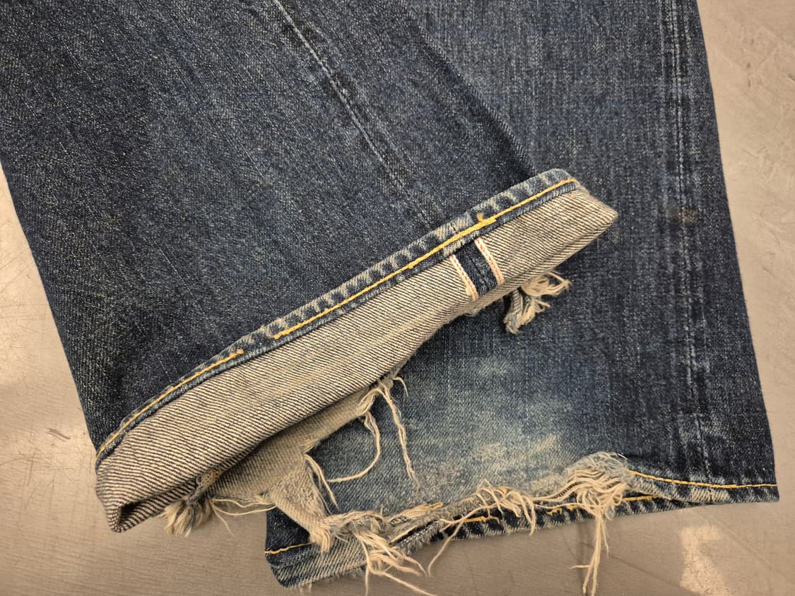 90s FIVE PENNIES 셀비지 데님 팬츠 상품이미지4