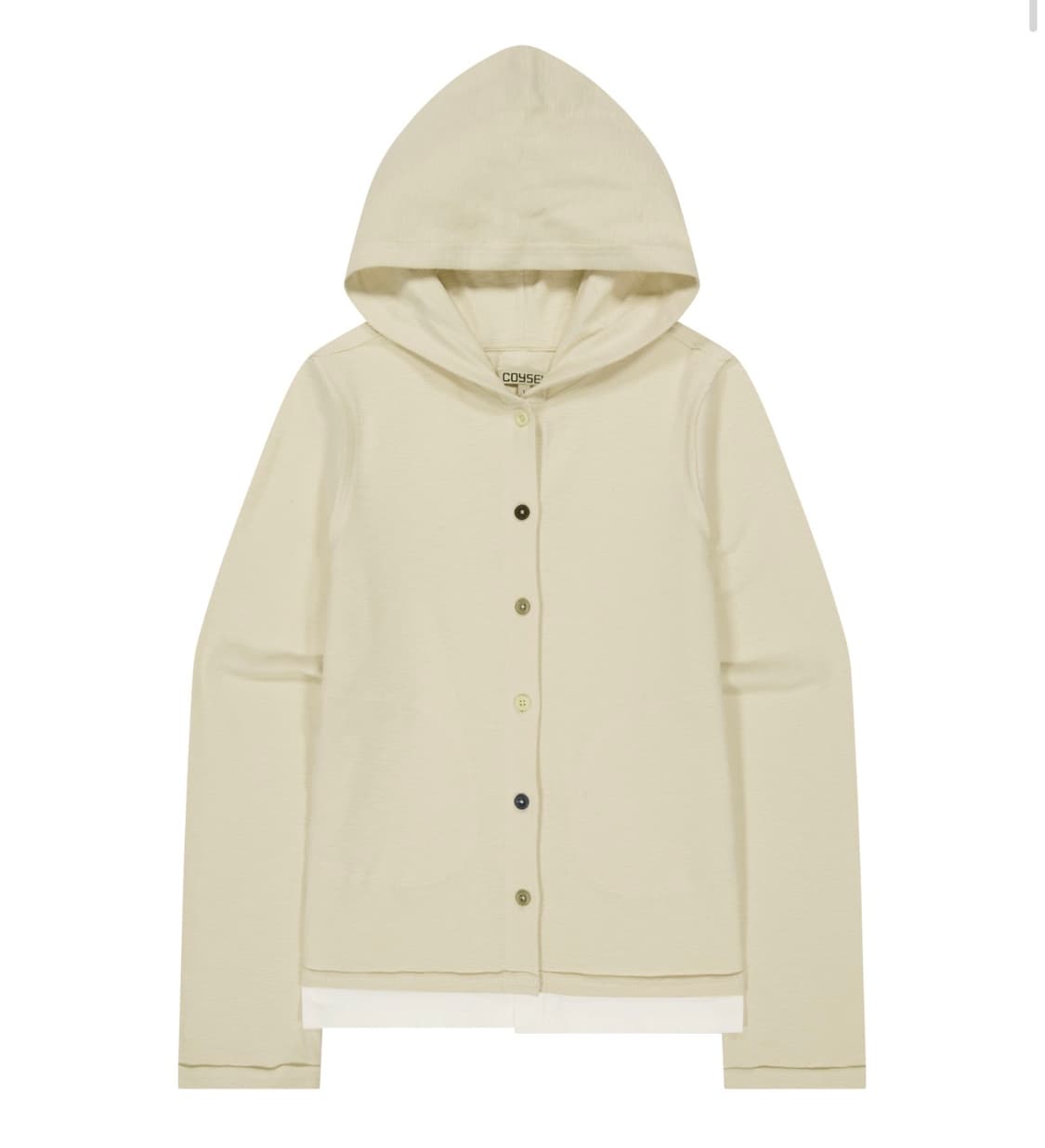 코이세이오 투폴드 버튼업 후디 아이보리 2사이즈 상품이미지1