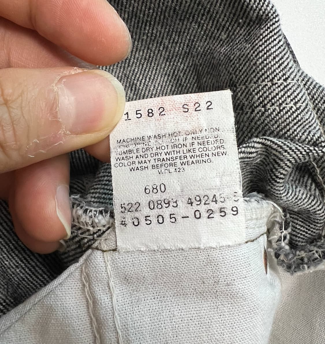 [Made In Usa] 90s리바이스 505 오렌지탭 흑청 32/34 상품이미지5
