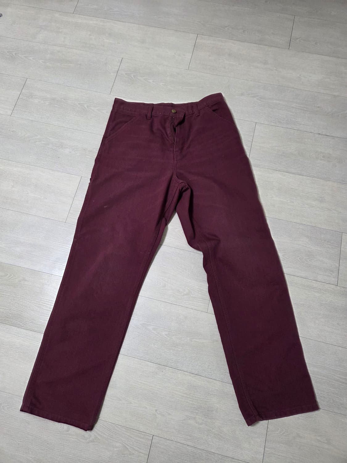 칼하트 바지 버건디 32×32 상품이미지1