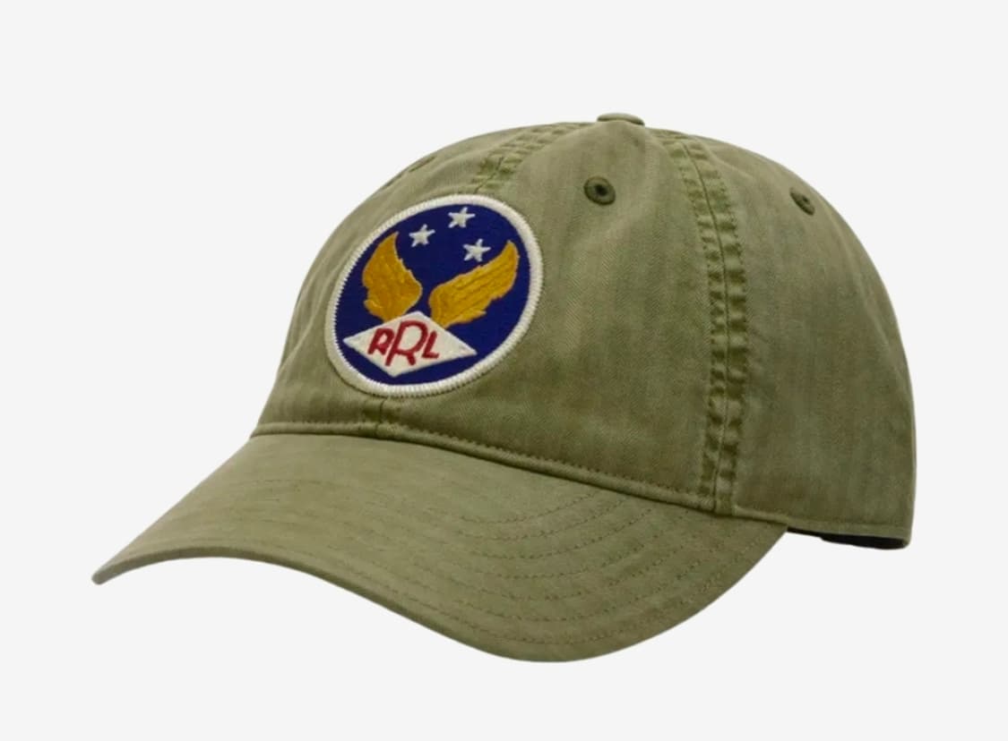 RRL 가먼트다이 트윌 볼캡 올리브 상품이미지1