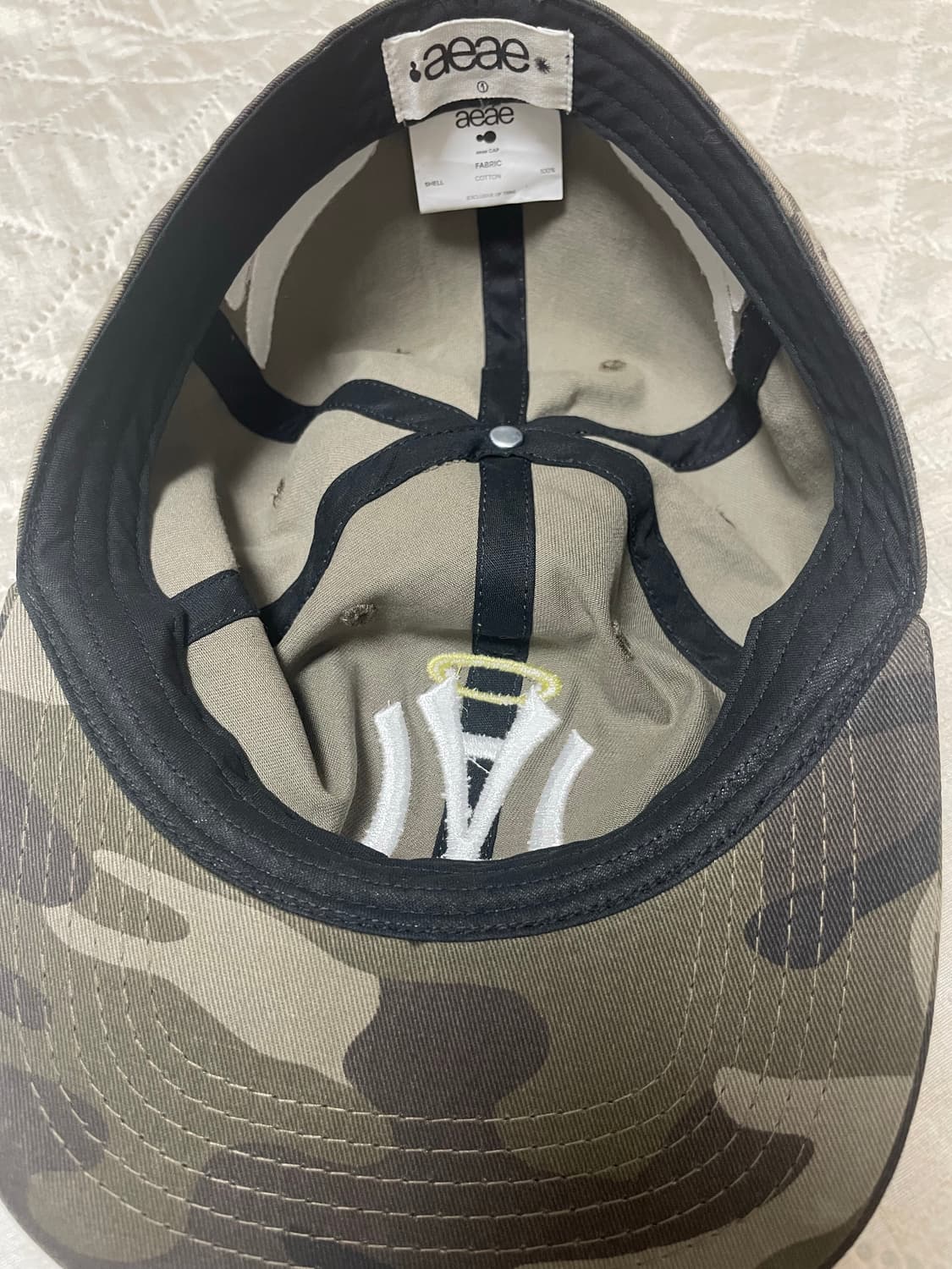 에이이에이이 에이이 심볼 앤젤 윙 캡 카모 1사이즈 팝니다 상품이미지5