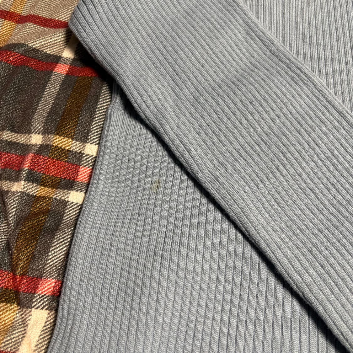 앤더슨벨 배색 반폴라 니트 M (100) 상품이미지5