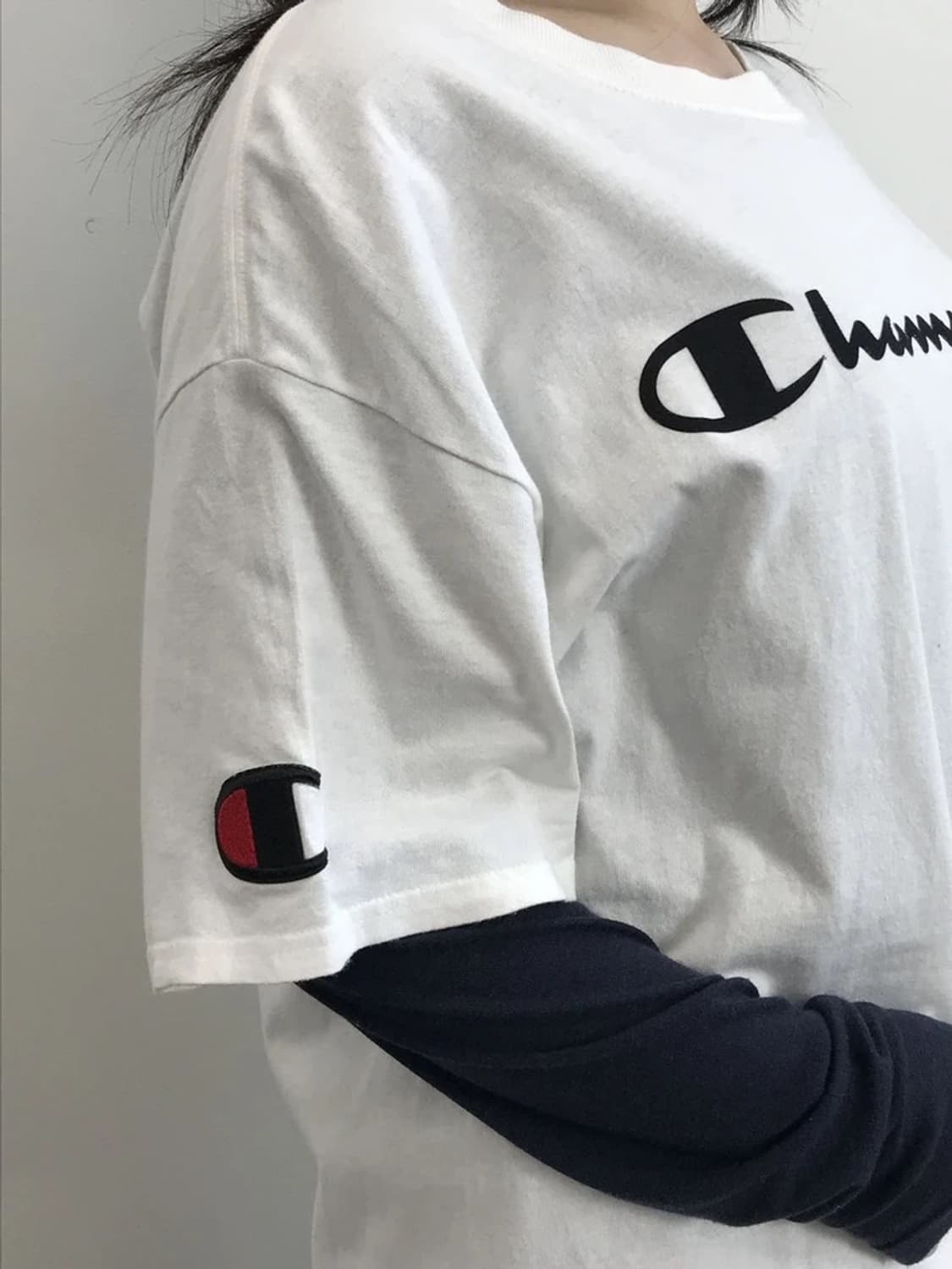 Champion Logo Tee White 상품이미지2