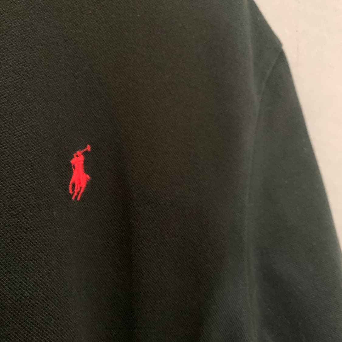 XL 폴로랄프로렌 커스텀 슬림핏 PK 긴팔 카라티 블랙 상품이미지3