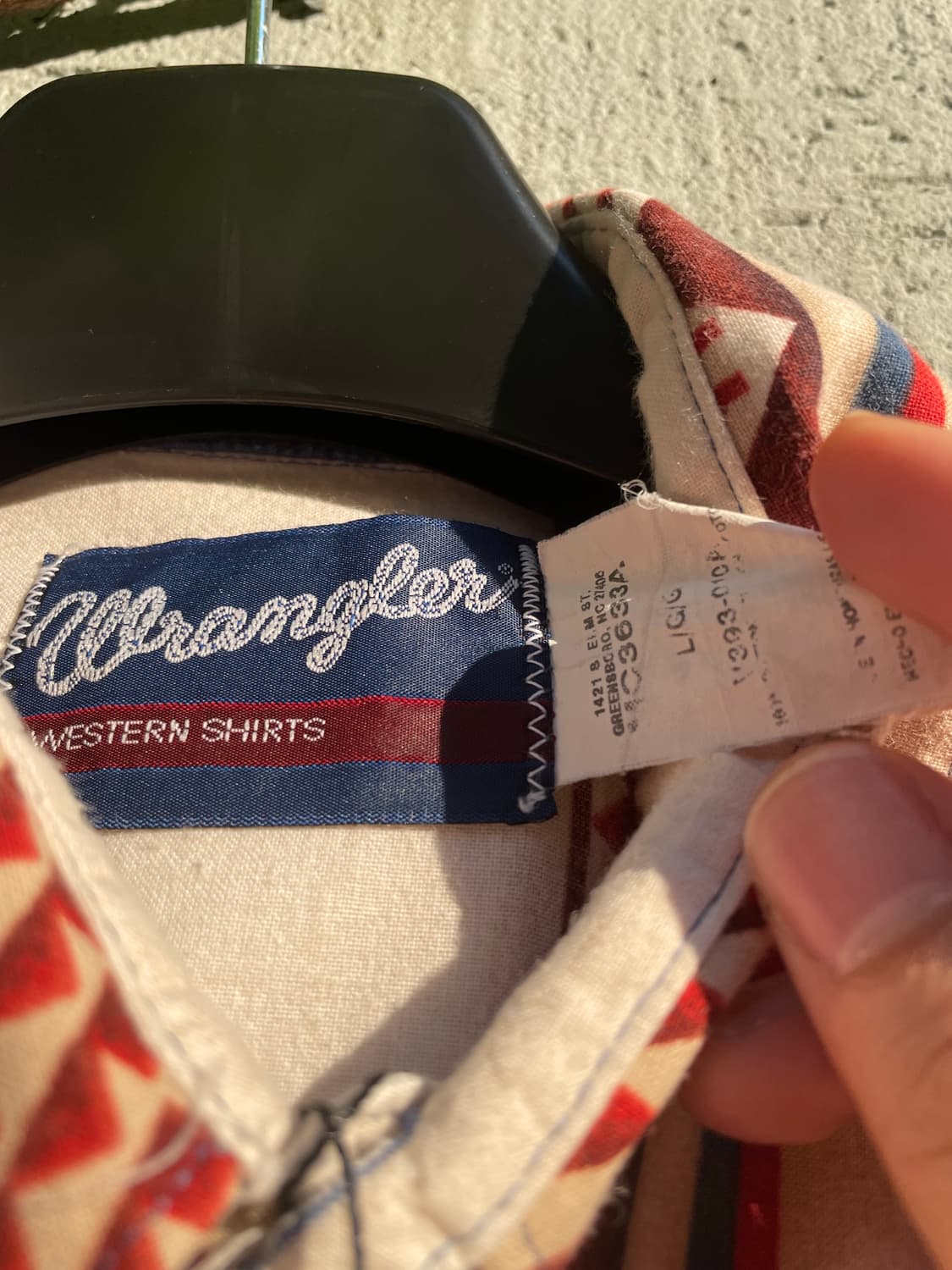 Wrangler vintage western shirt 상품이미지3