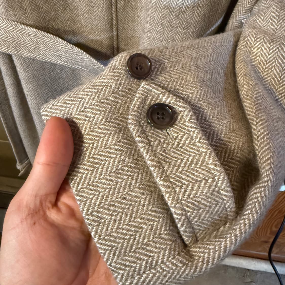 랄프로렌 퍼플라벨 울 발마칸 벨티드 코트  상품이미지9