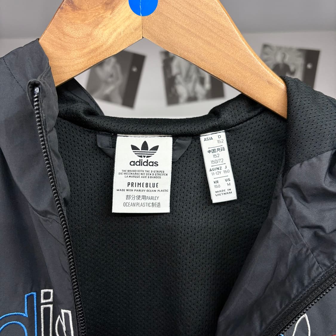 (S) 아디다스 프라임 블루 바람막이 자켓 상품이미지5
