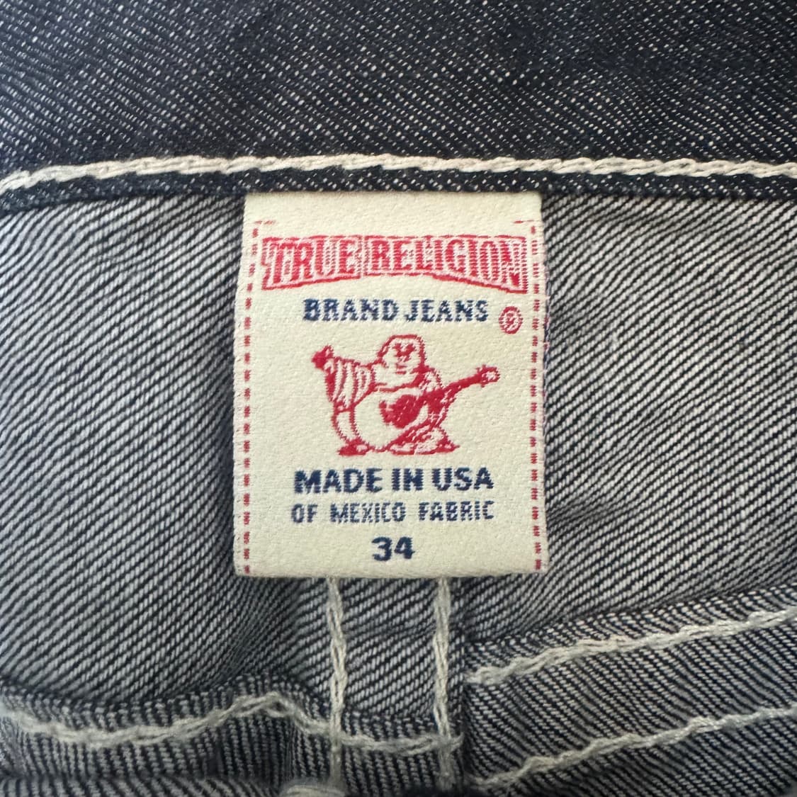 트루릴리전 월드투어 빅로고 스티치 플레어 스트레이트 데님 팬츠 상품이미지8