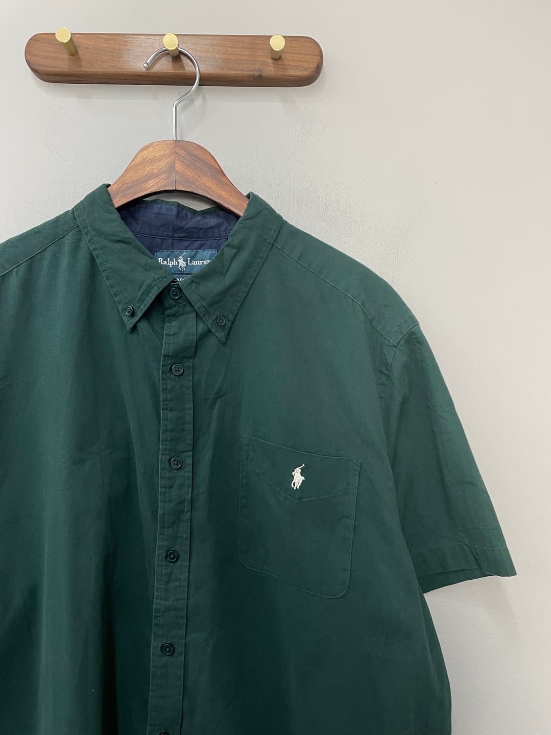 폴로 랄프로렌 다크그린 반팔 셔츠 H2462 상품이미지3