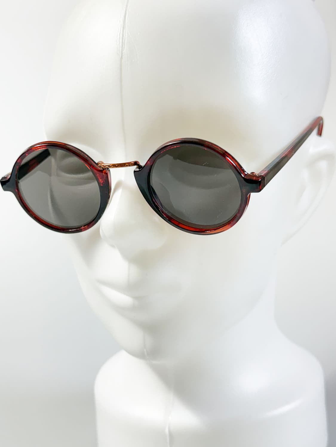 90s 일본제 다크호피 라운드 보스톤 빈티지 선글라스 상품이미지8