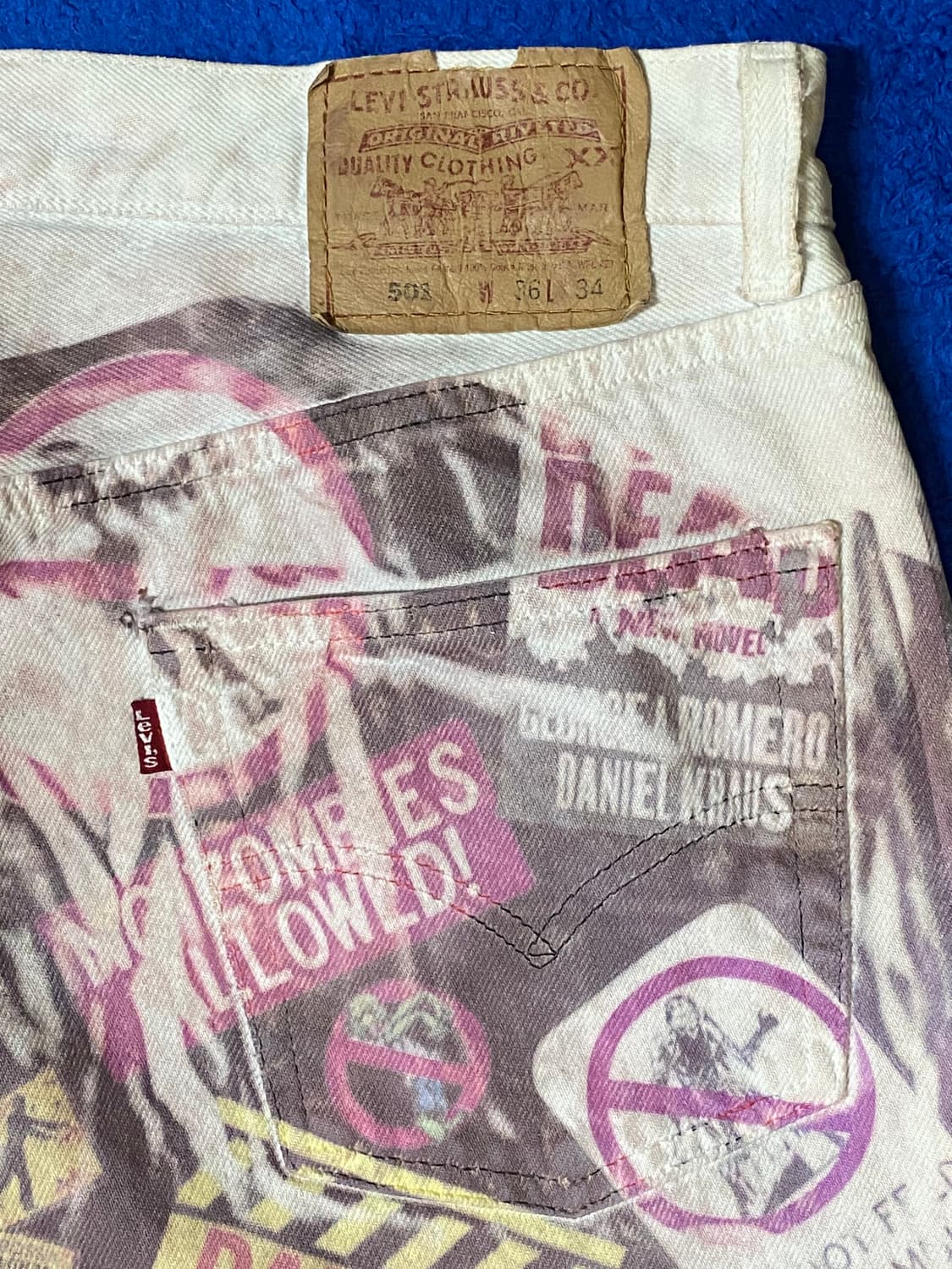 Levis 리바이스 501 좀비 커스텀 팬츠 상품이미지8