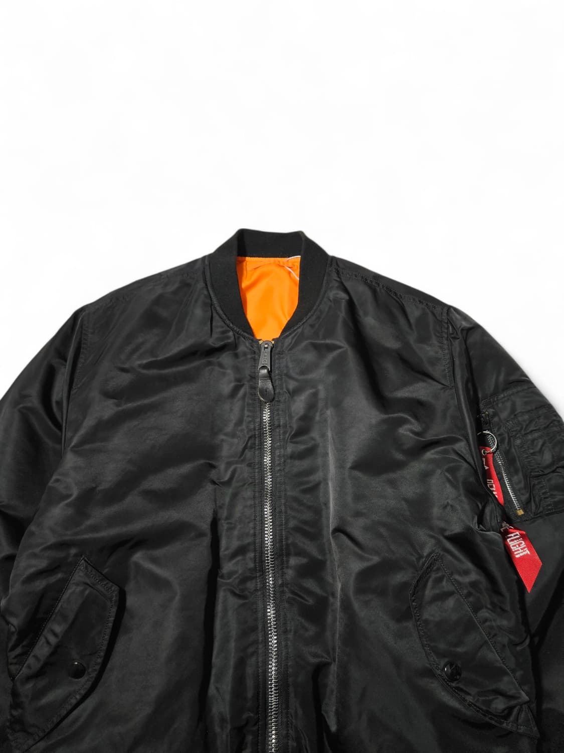 알파인더스트리 블랙 Ma-1 항공점퍼 L 상품이미지2