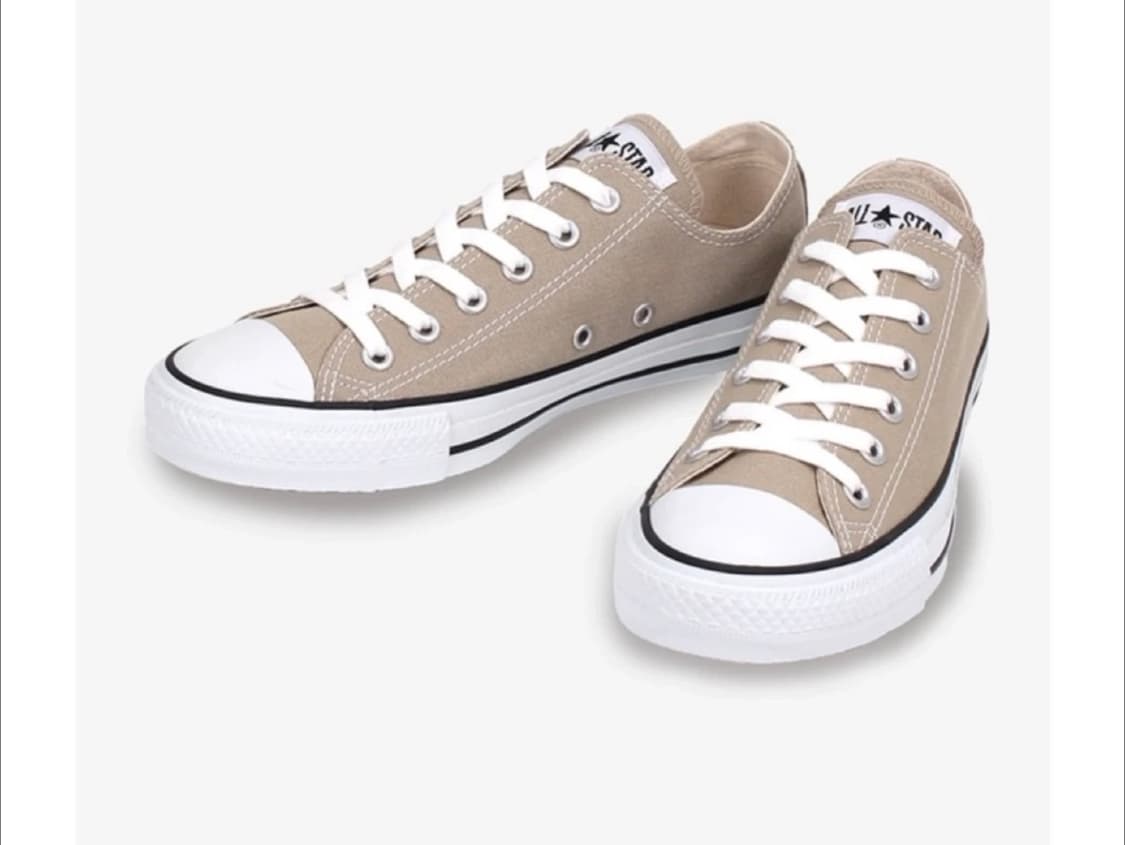 컨버스일본판)올스타 제이옥스 로우 베이지 225사이즈 상품이미지1