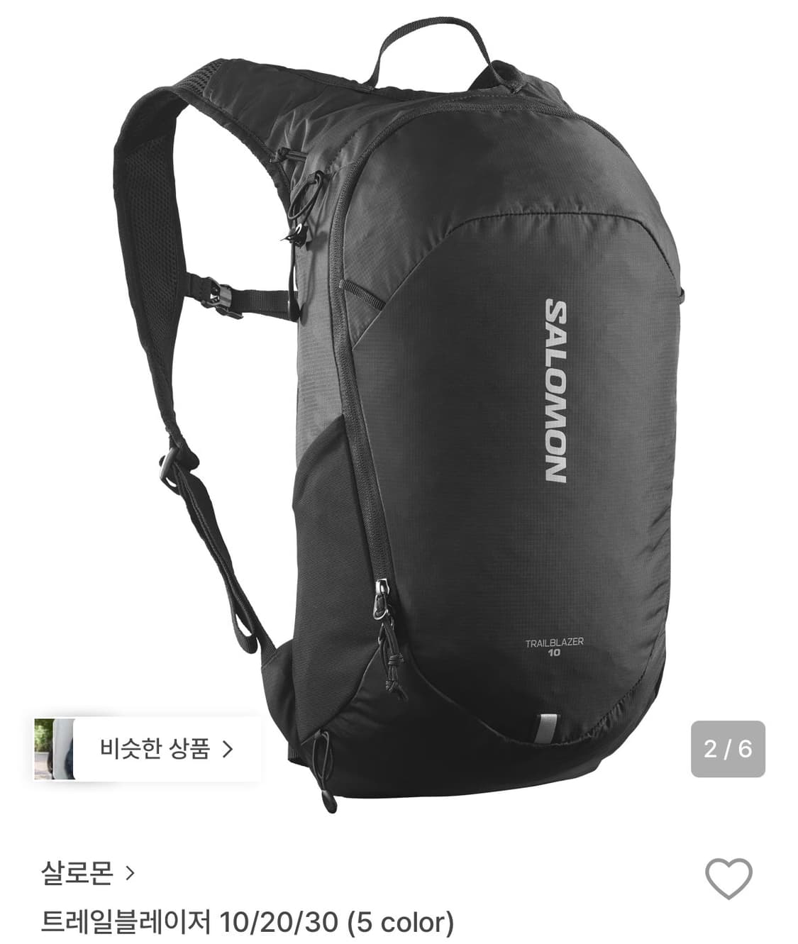 [새상품] 살로몬 트레일블레이저 10 블랙 | 택 있는 새상품 상품이미지1