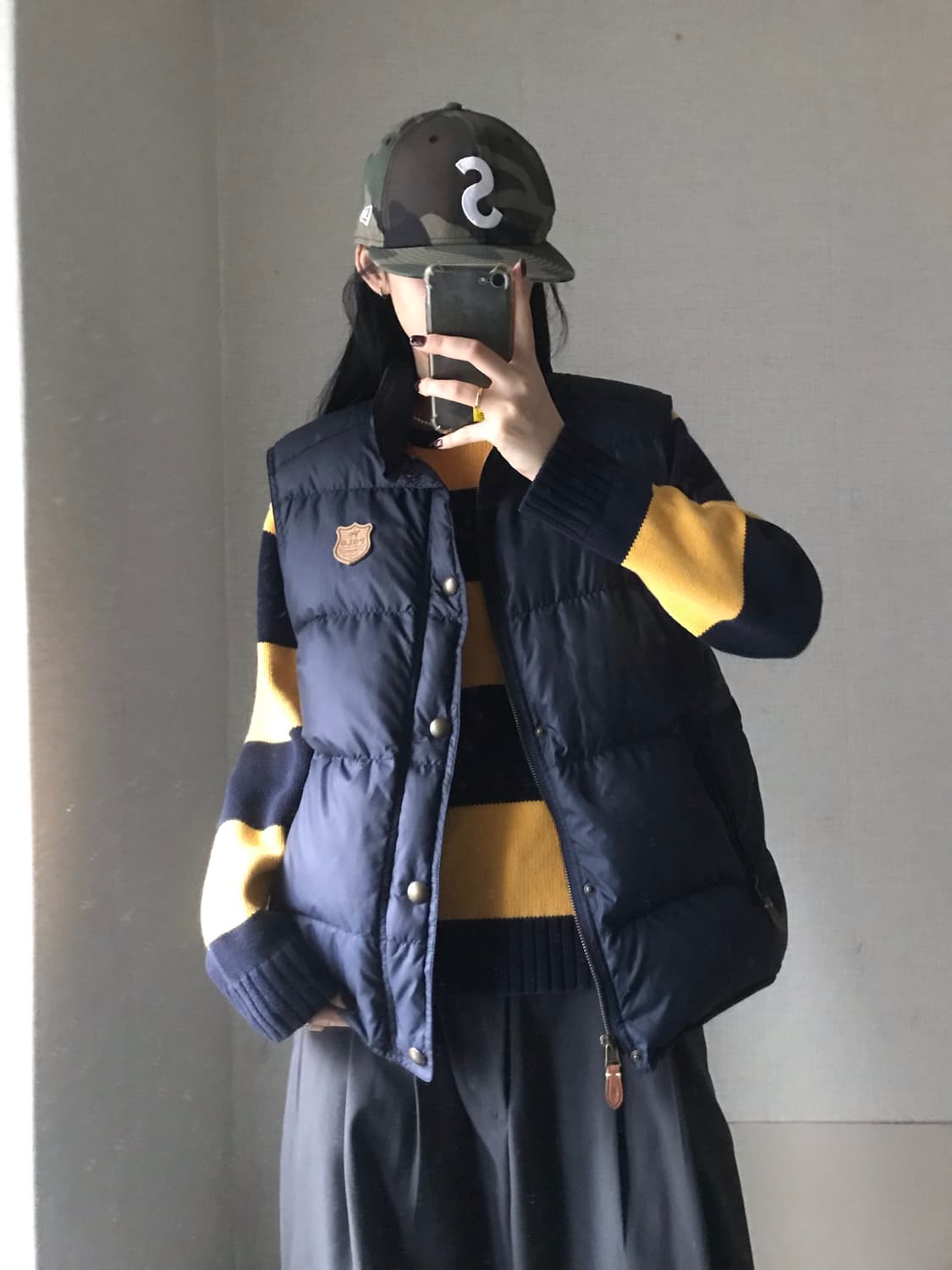 폴로 네이비 패딩 조끼 상품이미지1