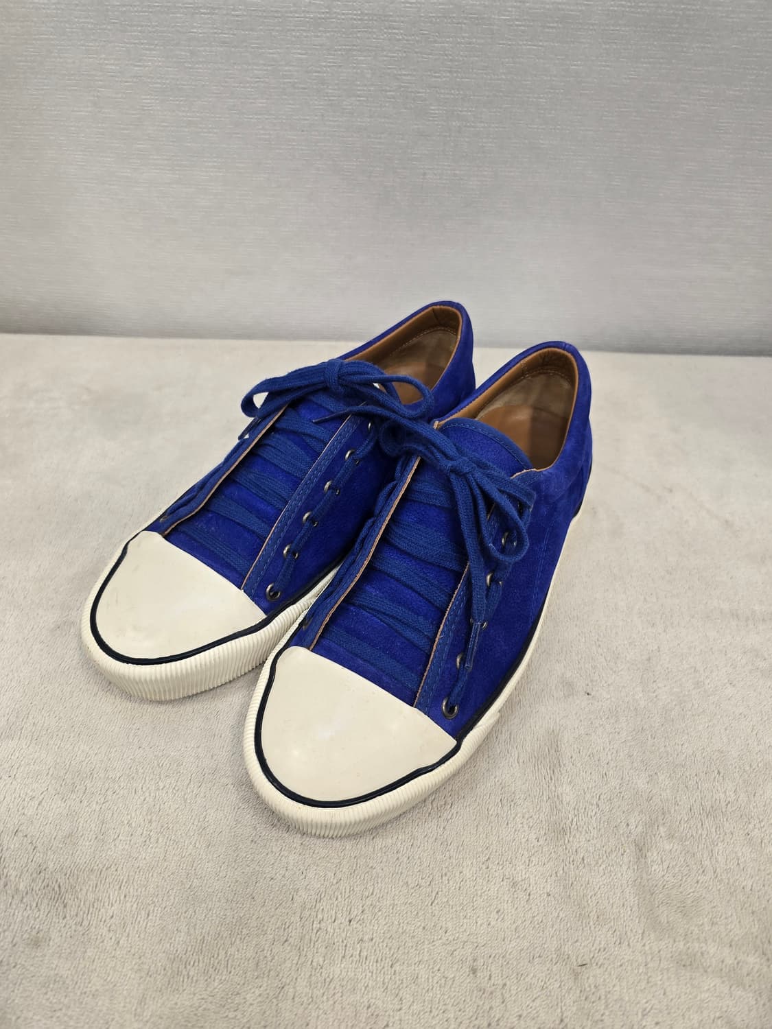 랑방 LANVIN 스웨이드 블루 스니커즈 255~260 상품이미지1