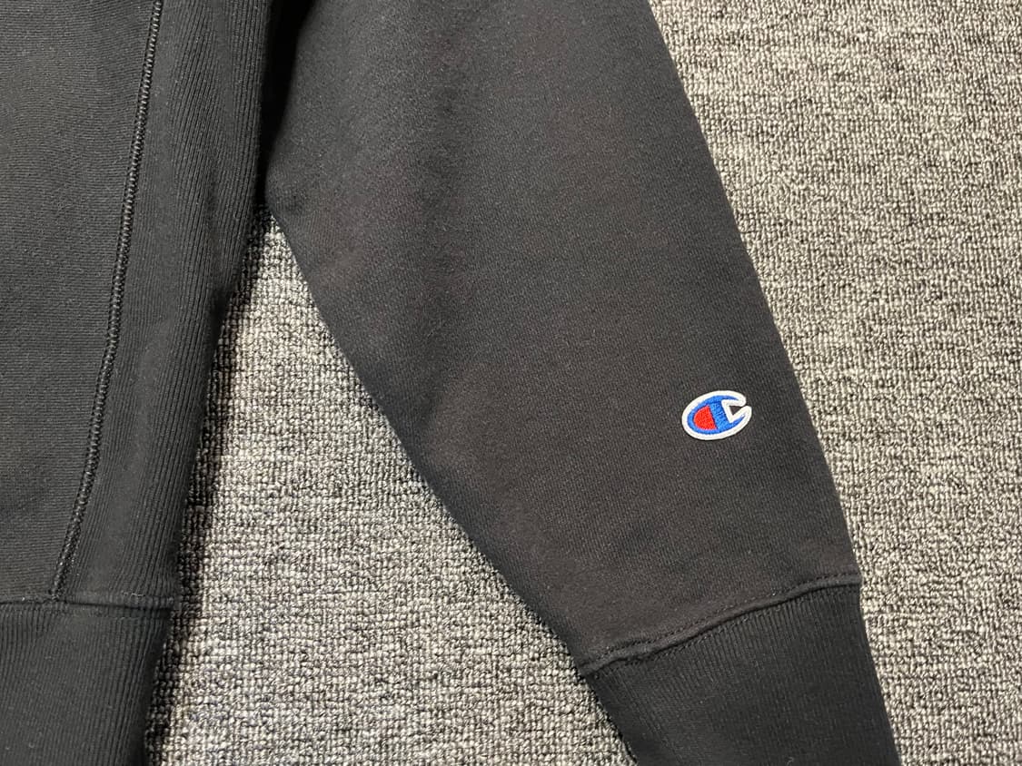 [100~105] 챔피온 리버스위브 하프집업 블랙 맨투맨 L.  상품이미지3