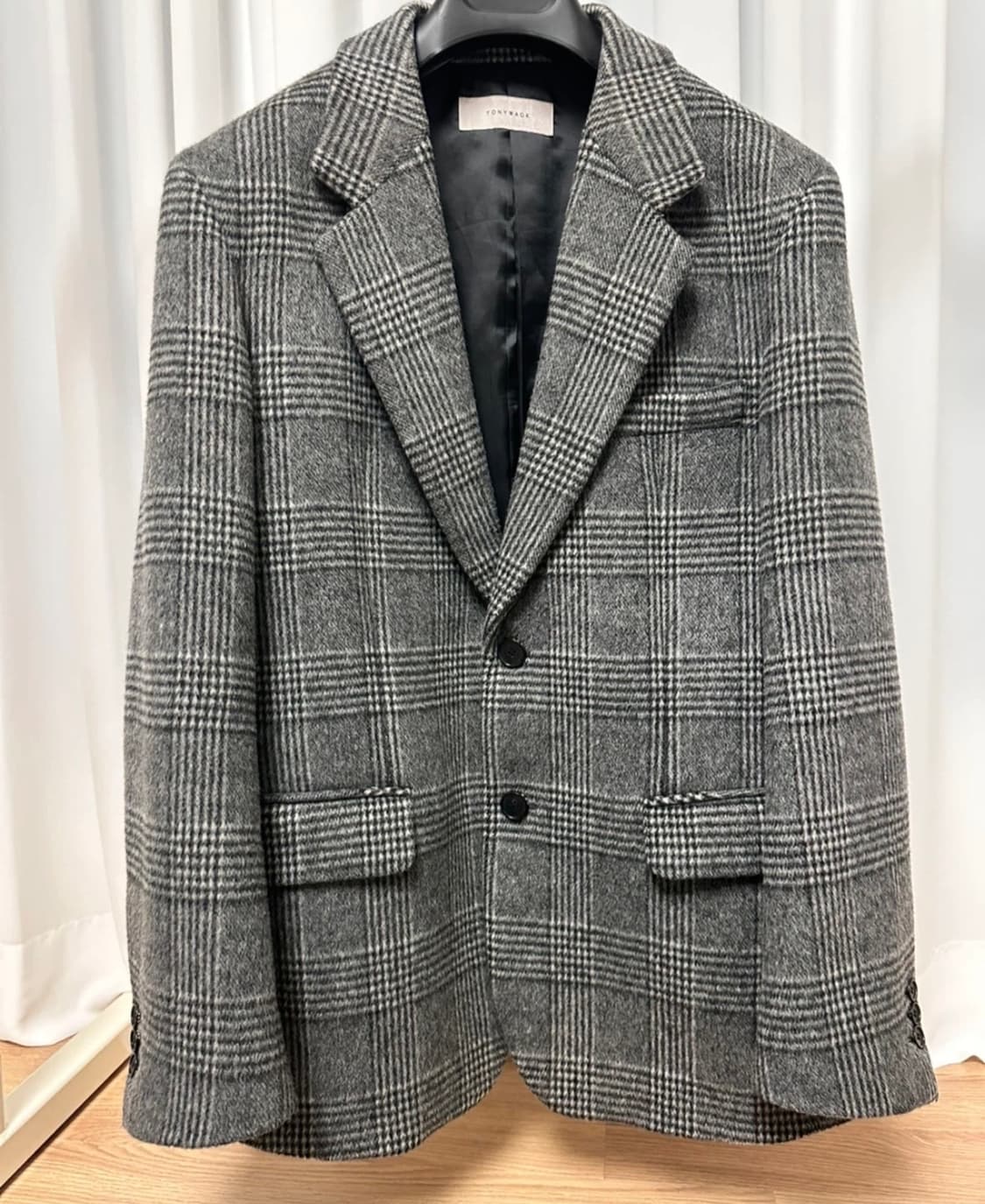 토니웩 글렌체크 울자켓 M(95) 상품이미지1