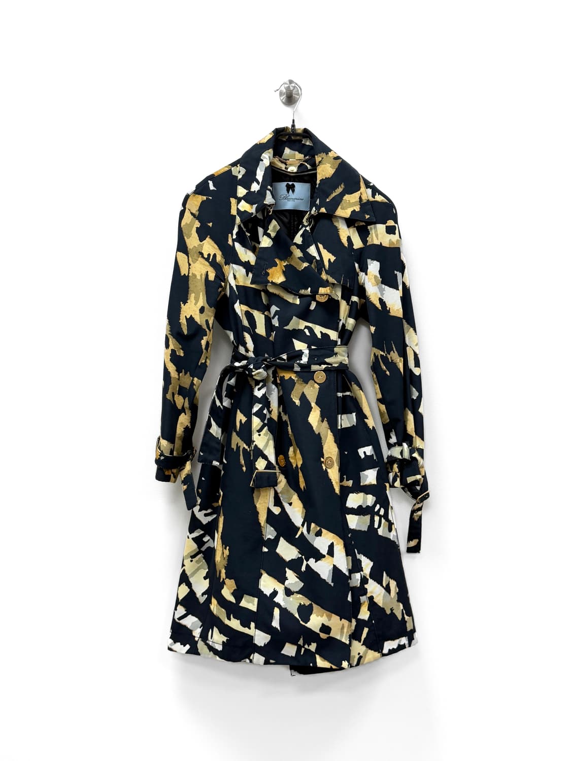 Blumarine Abstract Print Trench Coat 상품이미지1