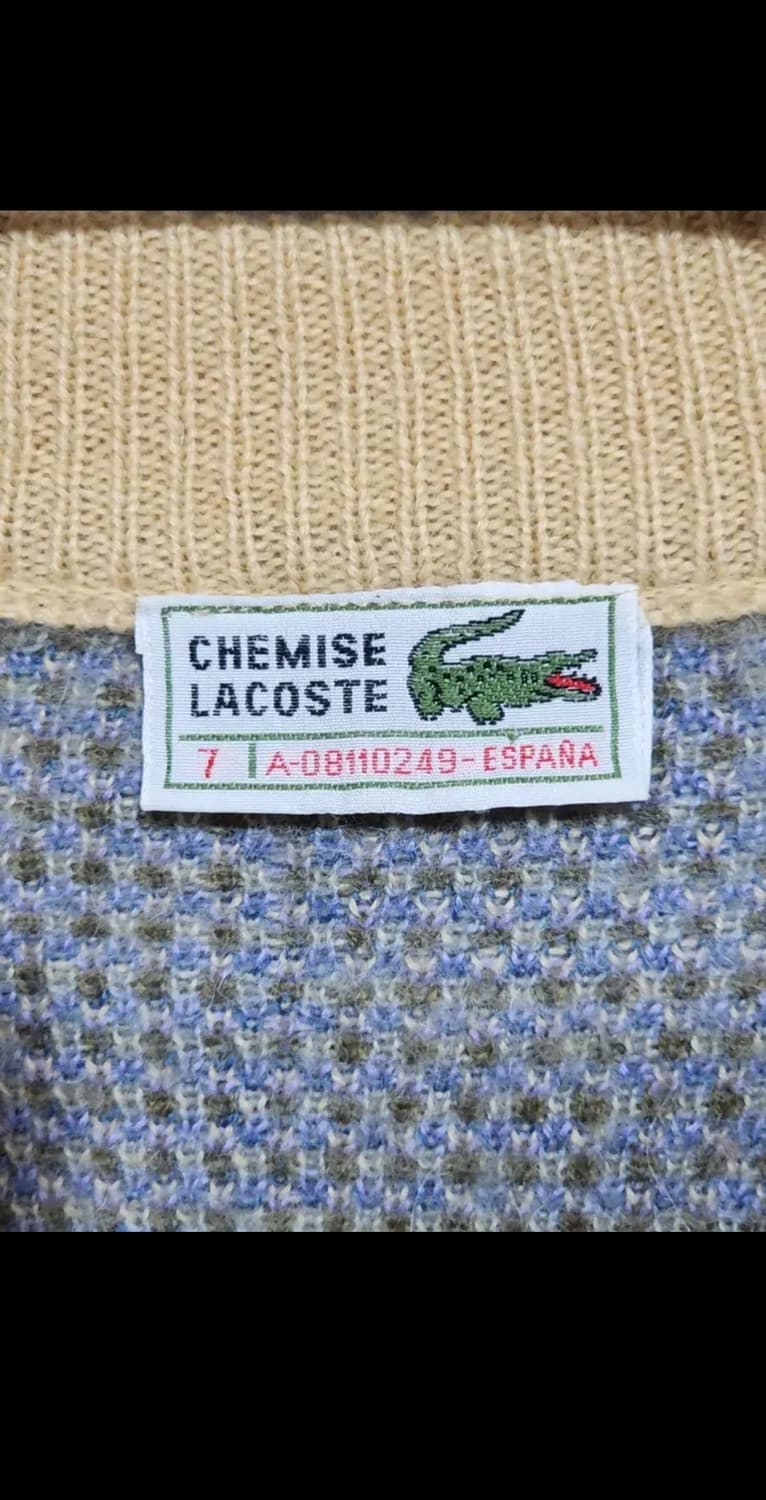 (XL) 라코스테 가디건 체크 라운드 포켓 캐주얼  상품이미지3