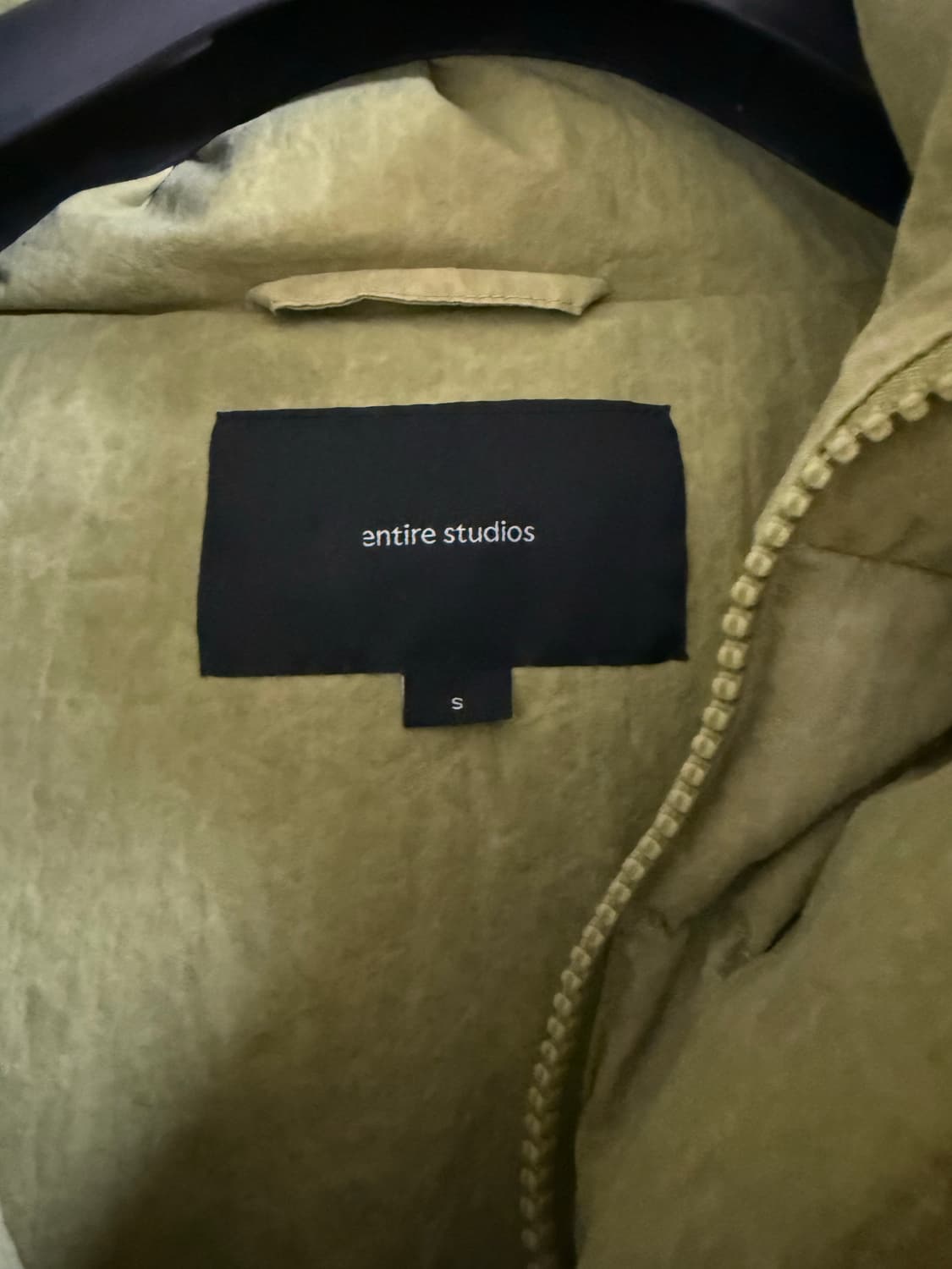 엔타이어 스튜디오 카키 푸퍼패딩 S사이즈 상품이미지3