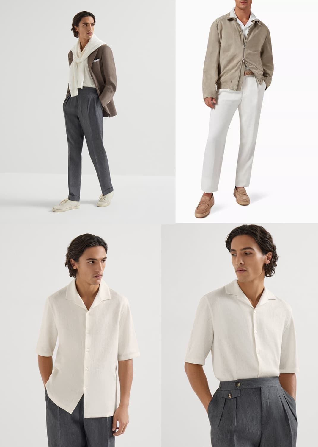 브루넬로 쿠치넬리 / 비치 클럽 오픈 칼라 셔츠 / L (국내 105) 상품이미지8