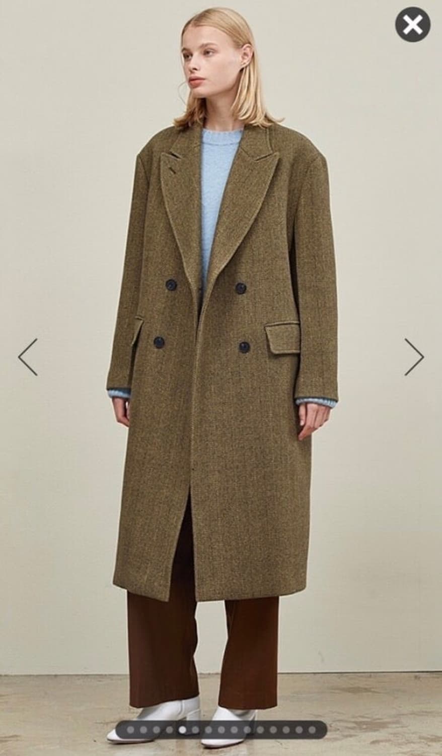 스튜디오톰보이 헤링본 핸드메이드 울코트 상품이미지1