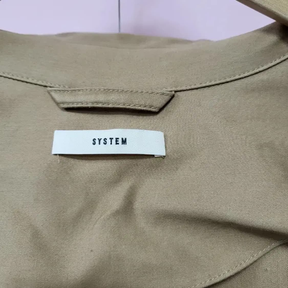 시스템 후드 롱 코트 55 오버핏 상품이미지7