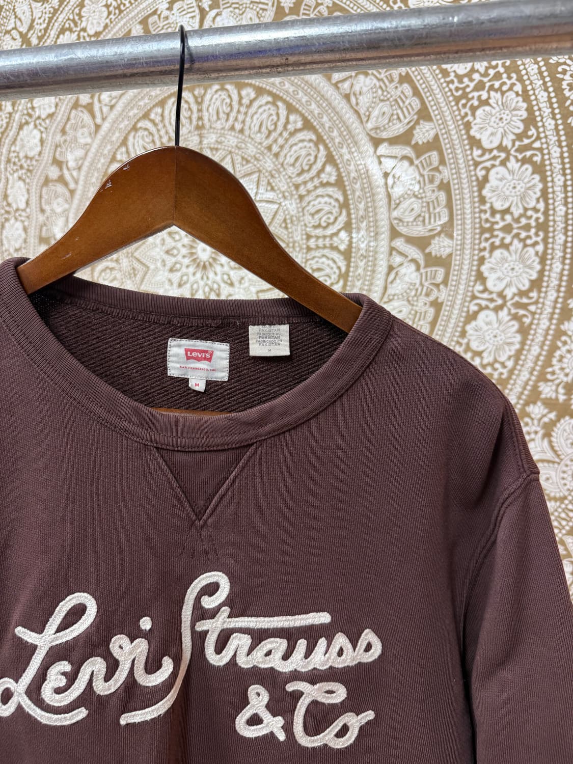 리바이스 자수 브라운 맨투맨 (Z1047) 상품이미지4