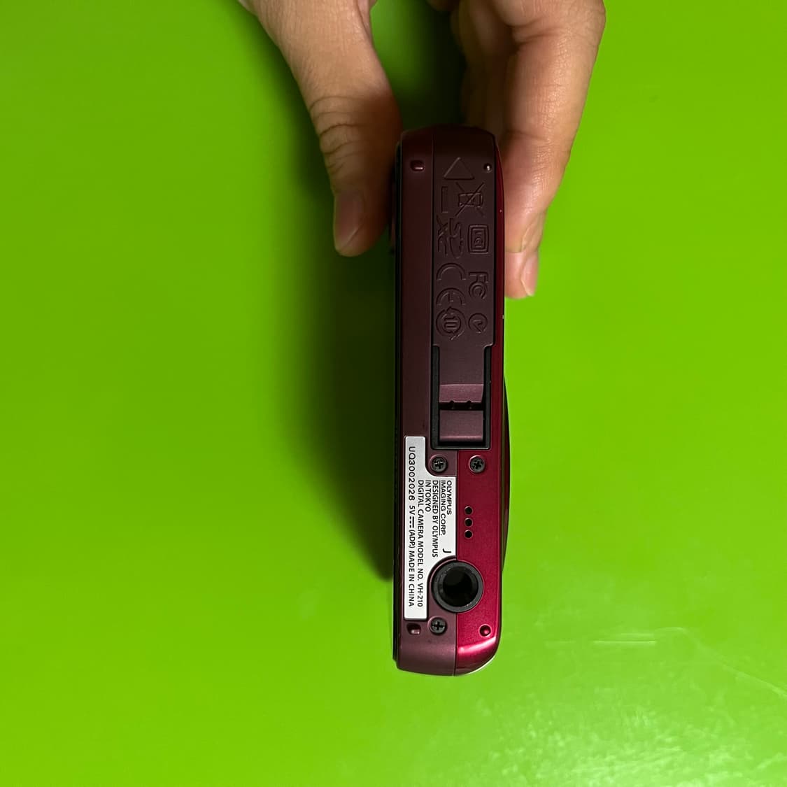 소프트 포커스✨) 올림푸스 vh-210 디카 디지털 카메라 체리레드 상품이미지3